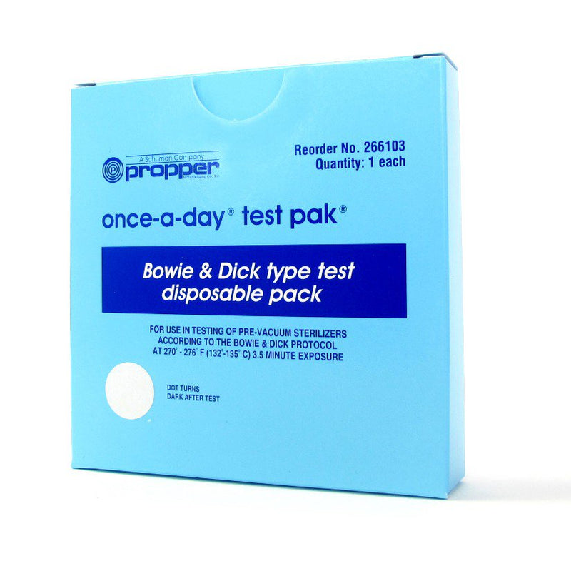 Sterilization Bowie-Dick Test Pack Once-a-Day Steam 3-1/2 Minute Exposure Time Type 2 (Case of 30)