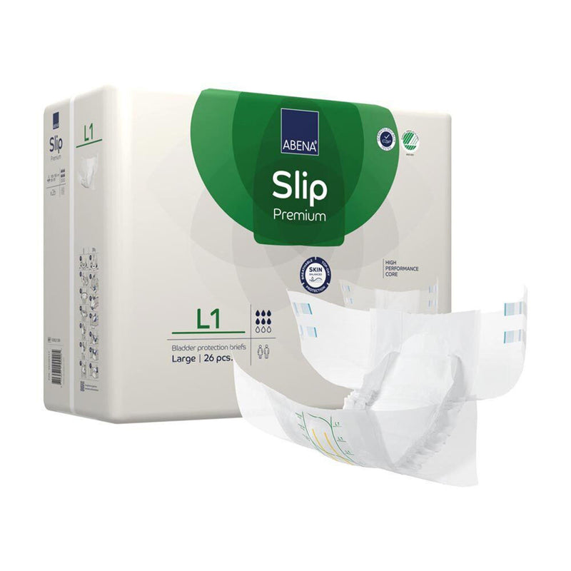Abena Slip Premium L1 Incontinence Brief, Large (Case of 104)