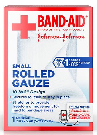 Band-Aid Sterile Conforming Bandage, 2 Inch x 2-1/2 Yard (Each)