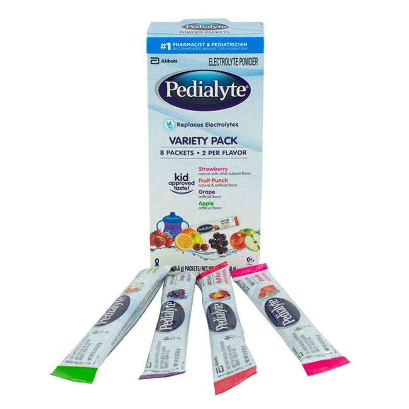 Pedialyte Electrolyte Powder, Assorted Flavors (Case of 8 Boxes)
