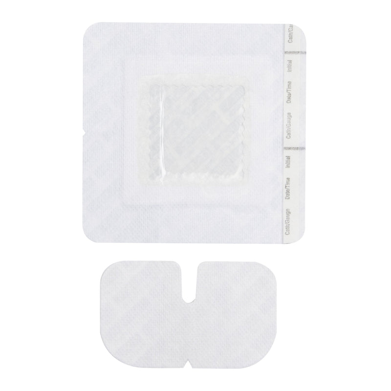 Medline IV Dressing SorbaView 2000 Window Dressing Fabric / Film 4-1/2 X 4-1/2 Inch / 2 Inch Window Sterile (SV55XT / CS) 