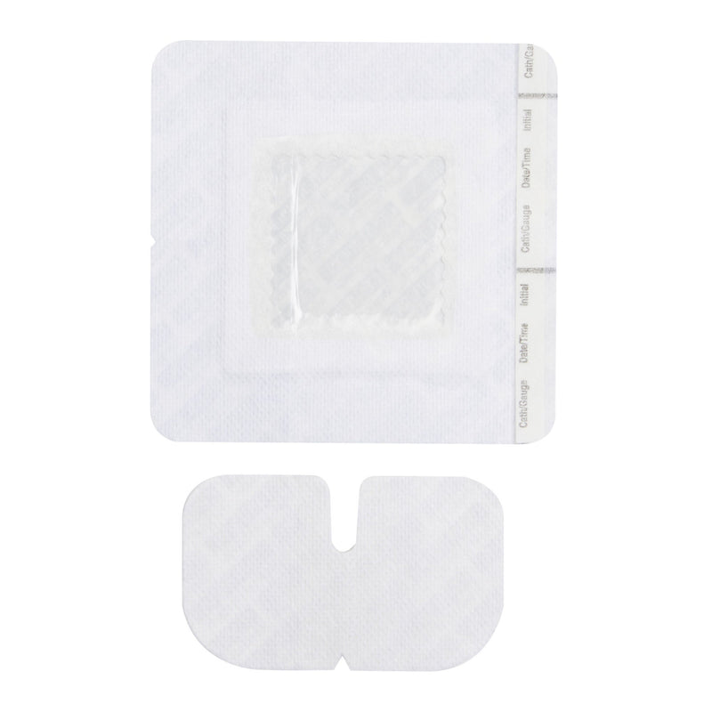 Medline IV Dressing SorbaView 2000 Window Dressing Fabric / Film 4-1/2 X 4-1/2 Inch / 2 Inch Window Sterile (SV55XT / CS)