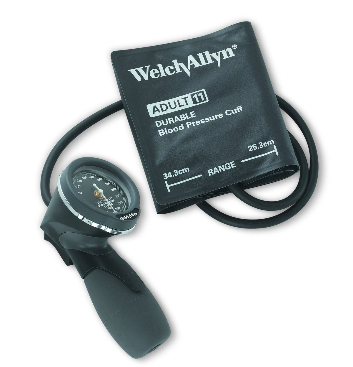 Aneroid Sphygmomanometer Unit Tycos Adult Cuff Nylon Cuff 25 - 34 cm Palm Aneroid (Each)