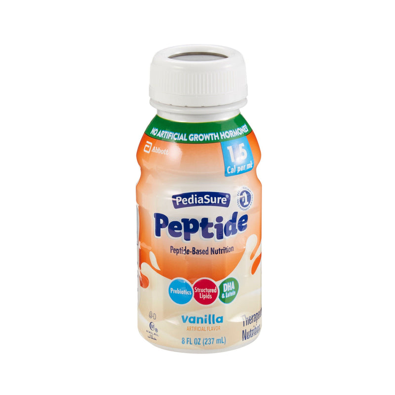 PediaSure Peptide 1.5 Cal Peptide-Based Nutrition, Vanilla, 8-ounce Bottle (Case of 24)