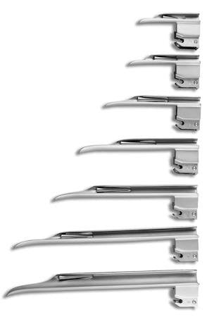 Laryngoscope Blade GreenLine Miller Type Fiberoptic Light Child NonSterile 