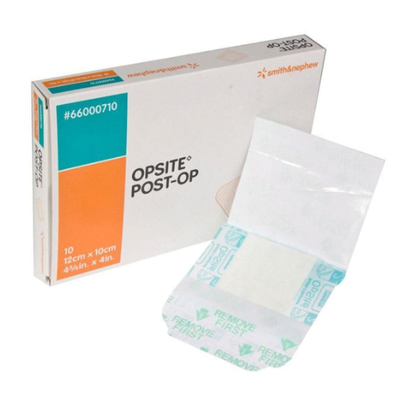 Transparent Film Dressing with Pad OpSite Post Op 4 X 4-3/4 Inch 3 Tab Delivery Rectangle Sterile 