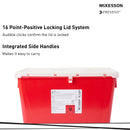 McKesson Brand McKesson Prevent Sharps Container, 8 Gallon, 13-1/2 x 17-3/10 x 13 Inch (9/CS) 