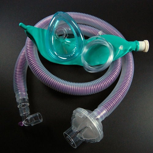 Anesthesia Breathing Circuit Universal Flex2 Coaxial Tube 60 Inch Tube Single Limb Adult 3 Liter Bag Single Patient Use (Case of 20)