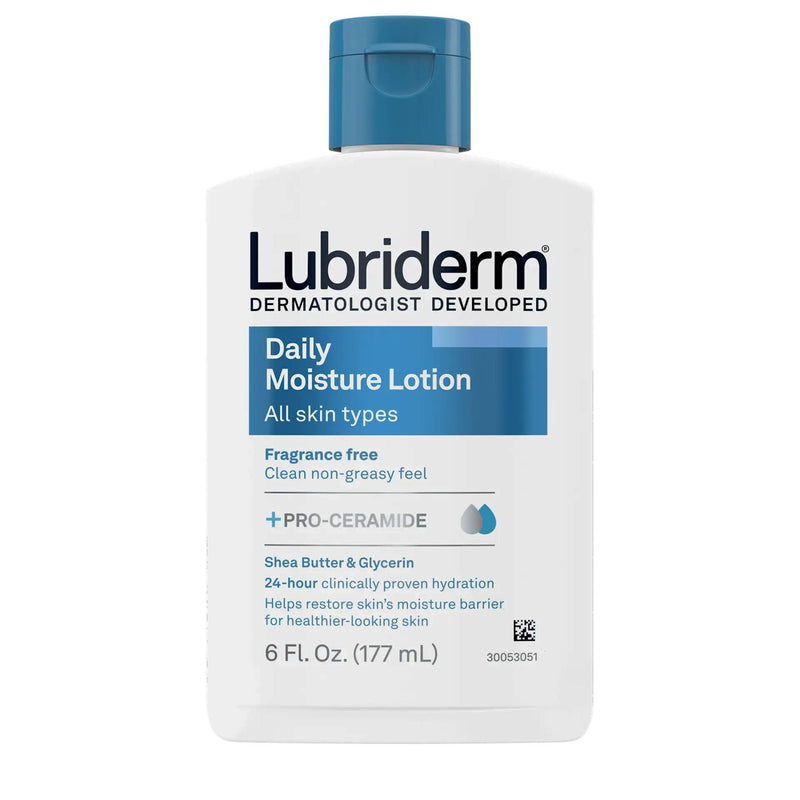 Lubriderm Daily Moisture Lotion Unscented, 16-ounce Pump Bottle (Each)