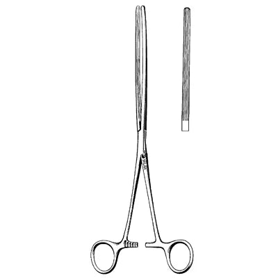 Sklar Mayo-Robson Forceps - Longitudinal Serrations Straight 10" - 36-3210
