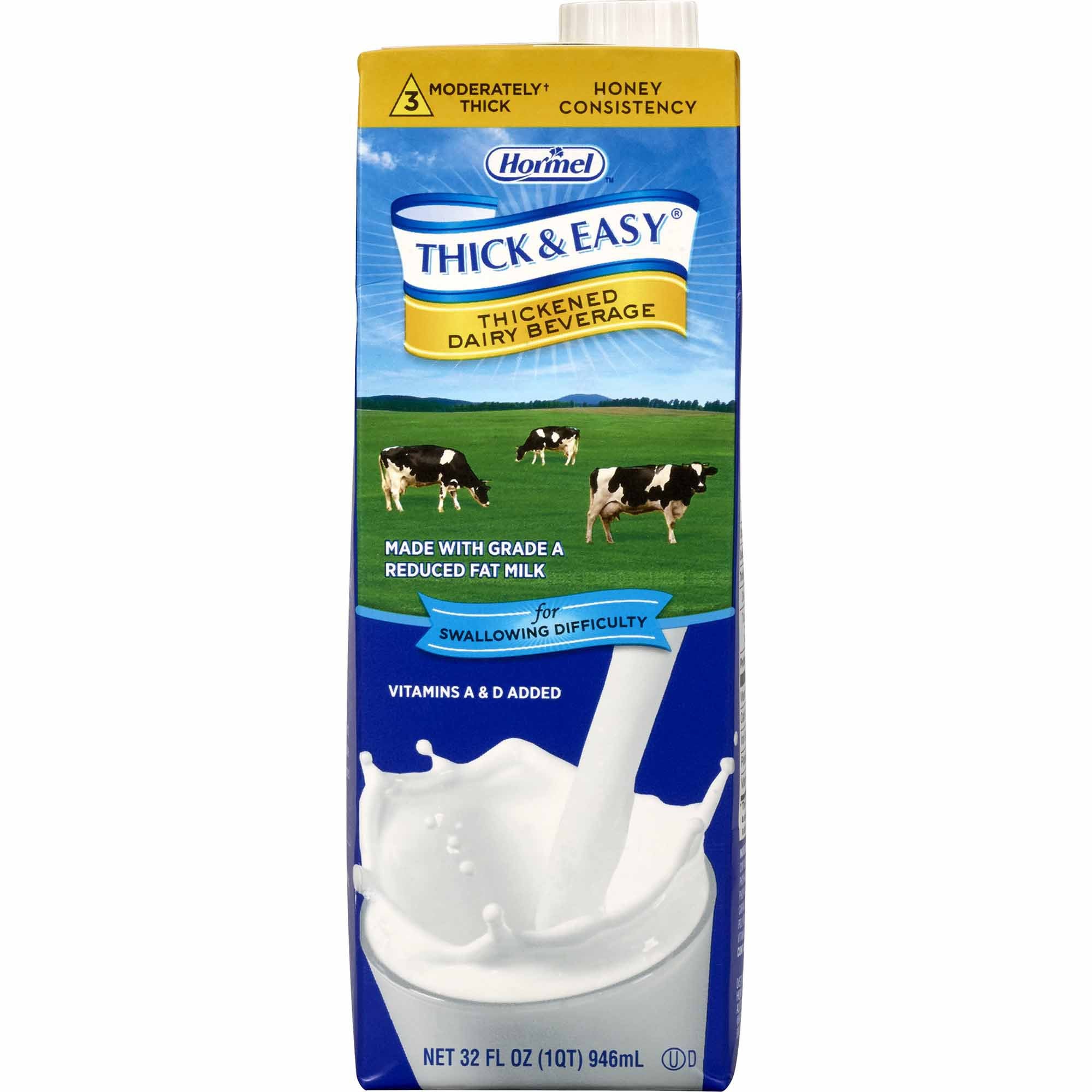 Lyons Magnus LLC Thick & Easy Dairy Honey Consistency Milk Thickened Beverage, 32-ounce carton (8/CS) 