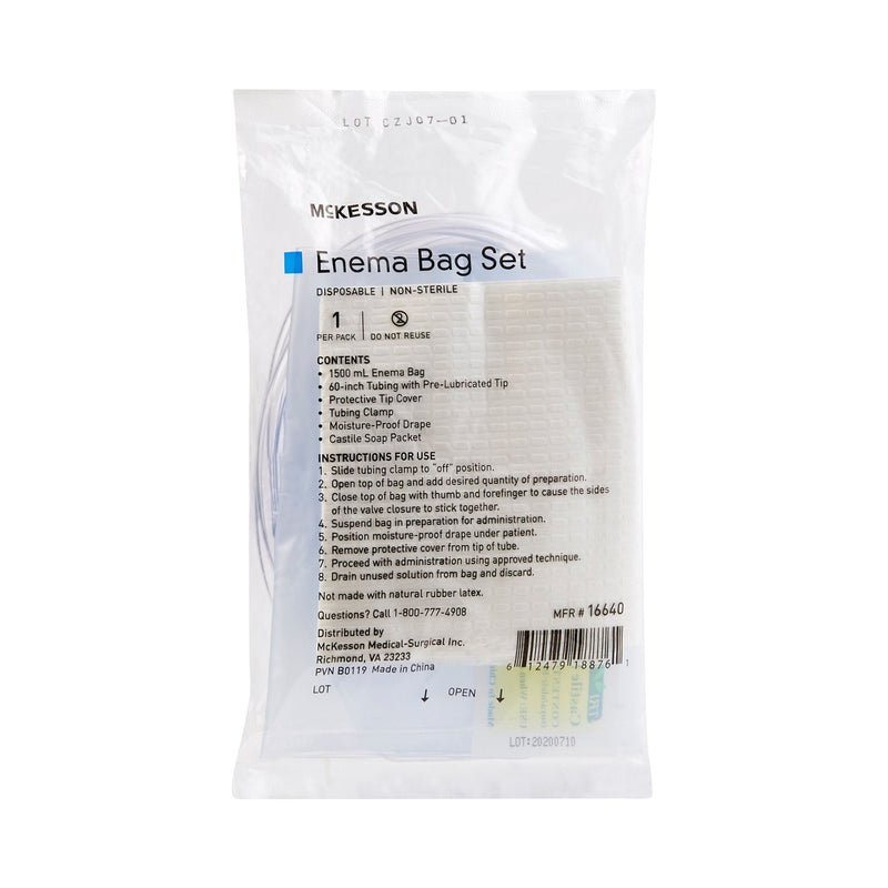 McKesson Enema Bag Set (Case of 50)