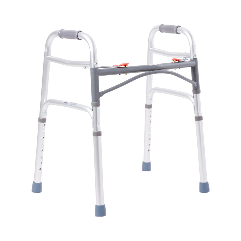 McKesson Junior Aluminum Folding Walker, 25 – 32 Inch Height (Case of 4)