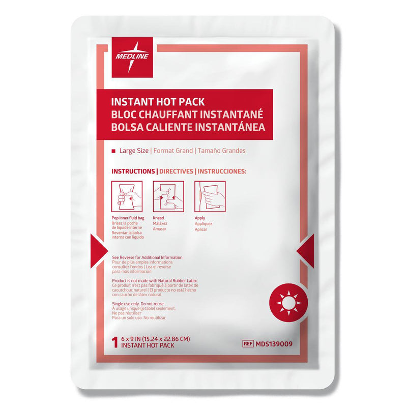 Instant Hot Pack Medline General Purpose Large Plastic / Sodium Acetate Disposable (Case of 24)