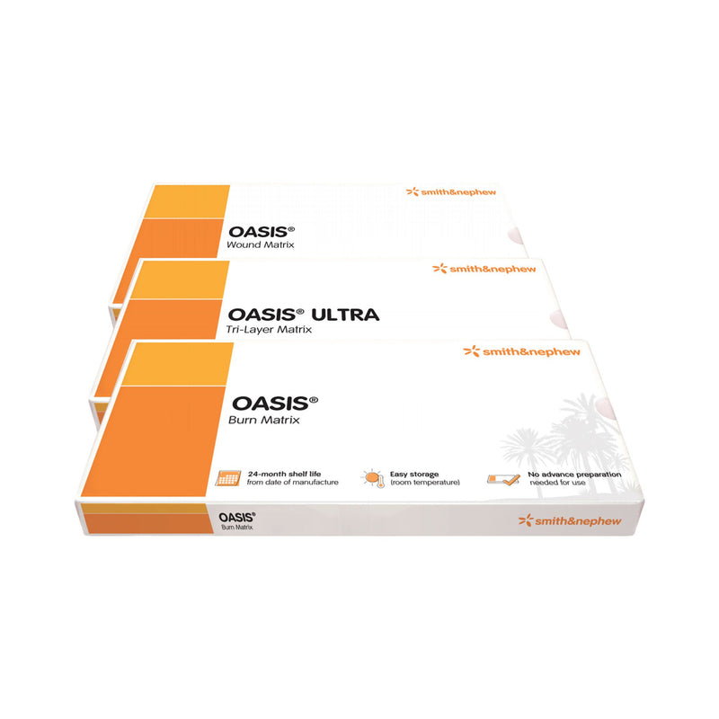 Wound Matrix Dressing OASIS Rectangle 1 X 1.4 Inch Sterile Non-viable cells, Tissue-based: Animal (Box of 10)