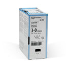 SUTURE SILK COATD BRD BLK SZ1PRECUT 6X18 2DZ/BX