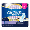 Always Maxi Extra Heavy Overnight Pads with Wings, Size 5 (Pack of 20)