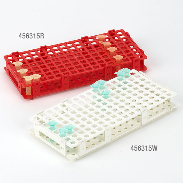 RACK TUBE MICROCENTRIFUGE WHT1.5ML/2ML SNAP PP 128 PLACE