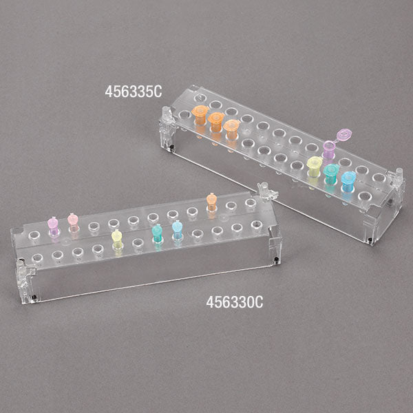 RACK TUBE MICROCENTRIFUGE CLR0.5ML STACK POLYCARB 24 PLACE