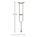 McKesson Brand McKesson Underarm Crutches, 5'2" – 5'10" 