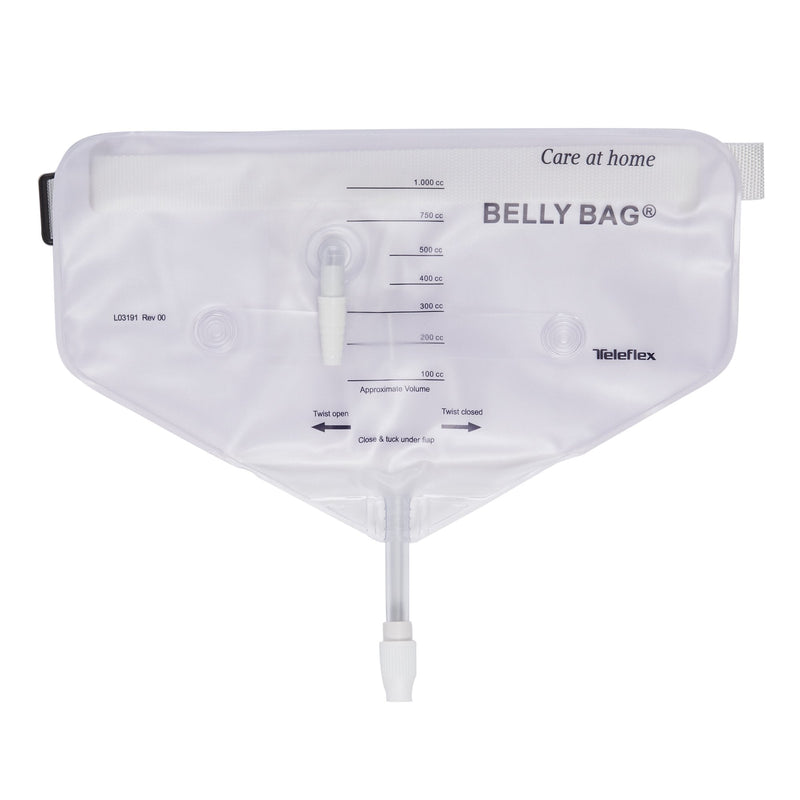 Urinary Drain Bag Belly Bag Anti-Reflux Valve Sterile 1,000 mL Vinyl 