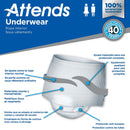 Attends Care Moderate Absorbent Underwear, Regular (Case of 80)