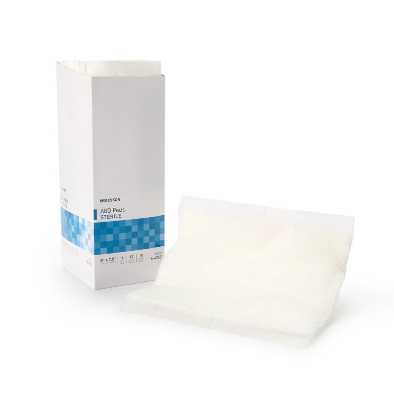McKesson Sterile Abdominal Pad, 7-1/2 x 8 Inch (Case of 240) 