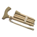 Mabis Healthcare Switch Sticks Gold Folding Cane, 32 to 37 Inch Height 