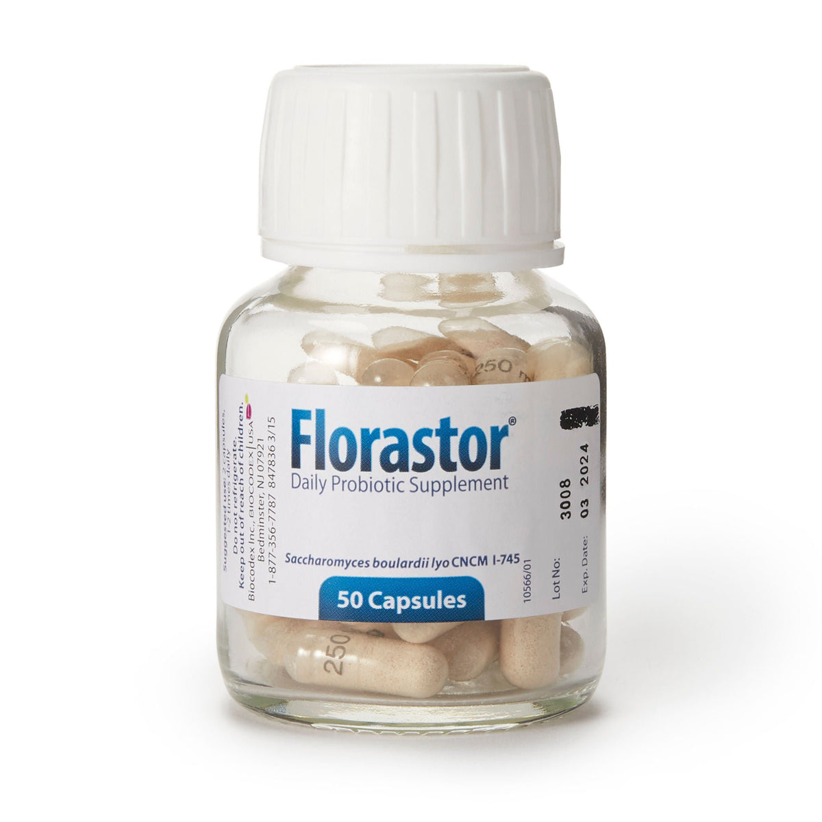 Florastor Dual Action Probiotic Vegetarian Capsules (Carton of 50)