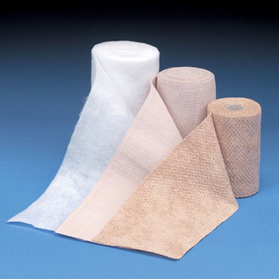3 Layer Compression Bandage System DeWrap 4 X 156 Inch, 4 X 108 Inch Tape Closure Tan / White NonSterile 30 to 40 mmHg (Case of 8)