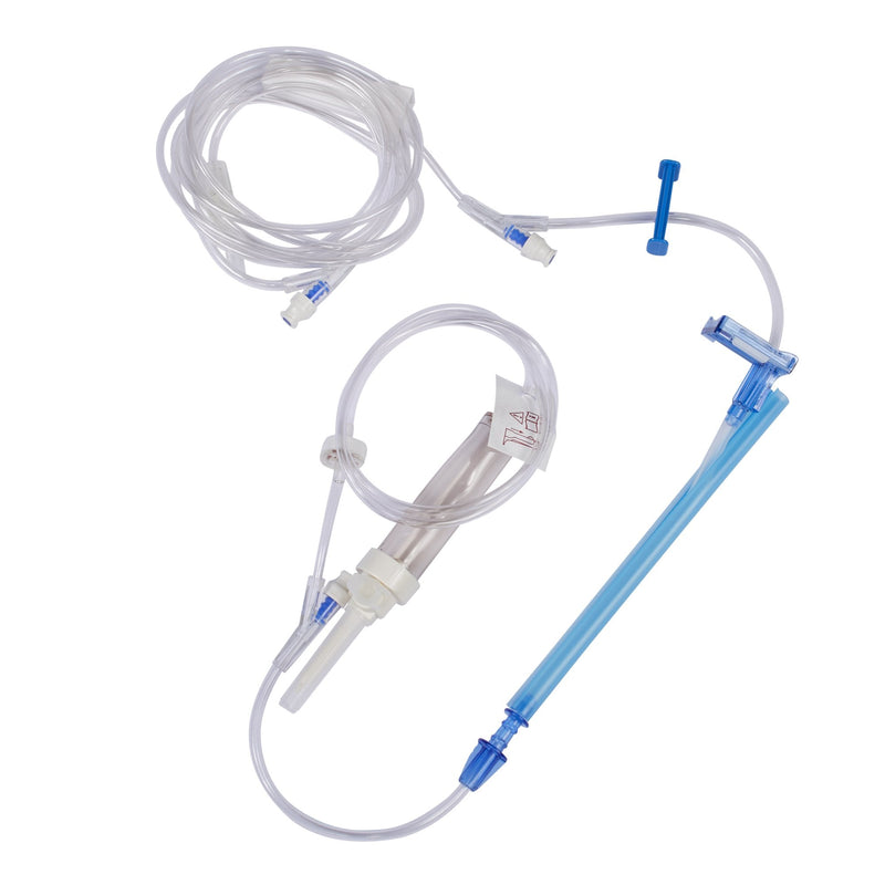 IV Pump Set Alaris Pump 3 Ports 20 Drops / mL Drip Rate Without Filter 126 Inch Tubing Solution 