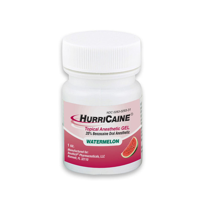Oral Pain Relief HurriCaine 20% Strength Benzocaine Oral Gel 1 oz. 