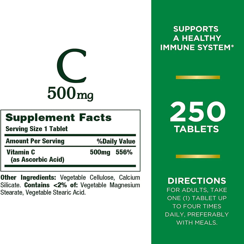 Nature's Bounty Vitamin C-500 mg Tablets