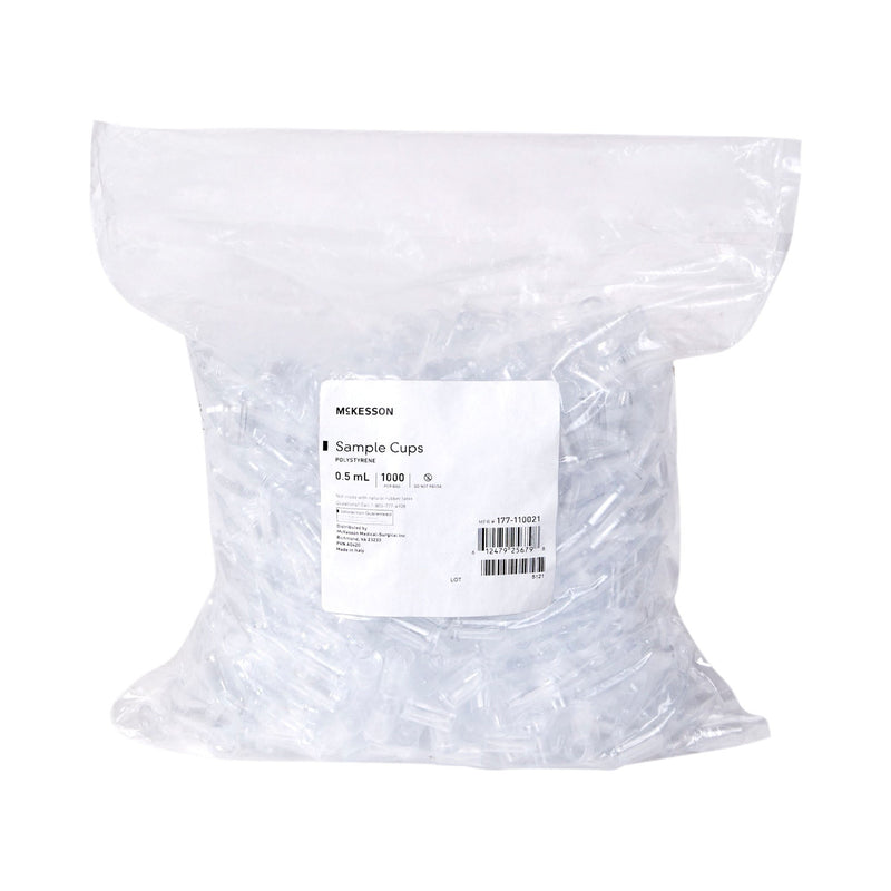 McKesson Polystyrene Sample Cup, 0.5 mL (Case of 10000)