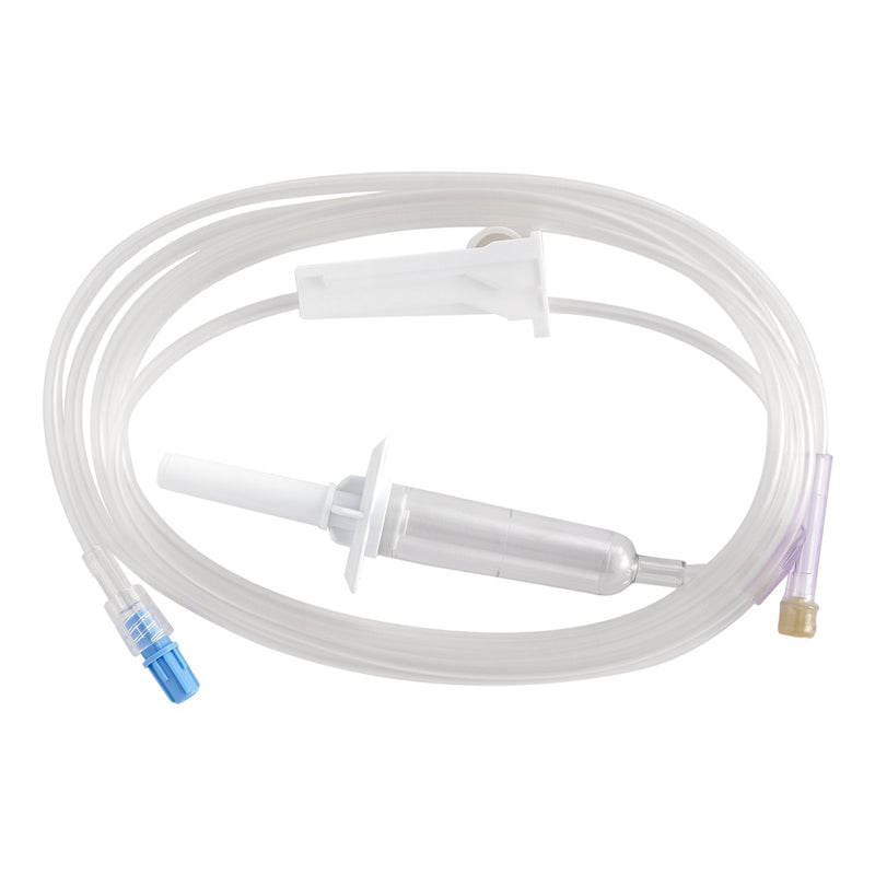 Primary IV Administration Set Kawasumi Gravity 1 Port 10 Drops / mL Drip Rate Without Filter 84 Inch Tubing Solution Without Flow Regulator 