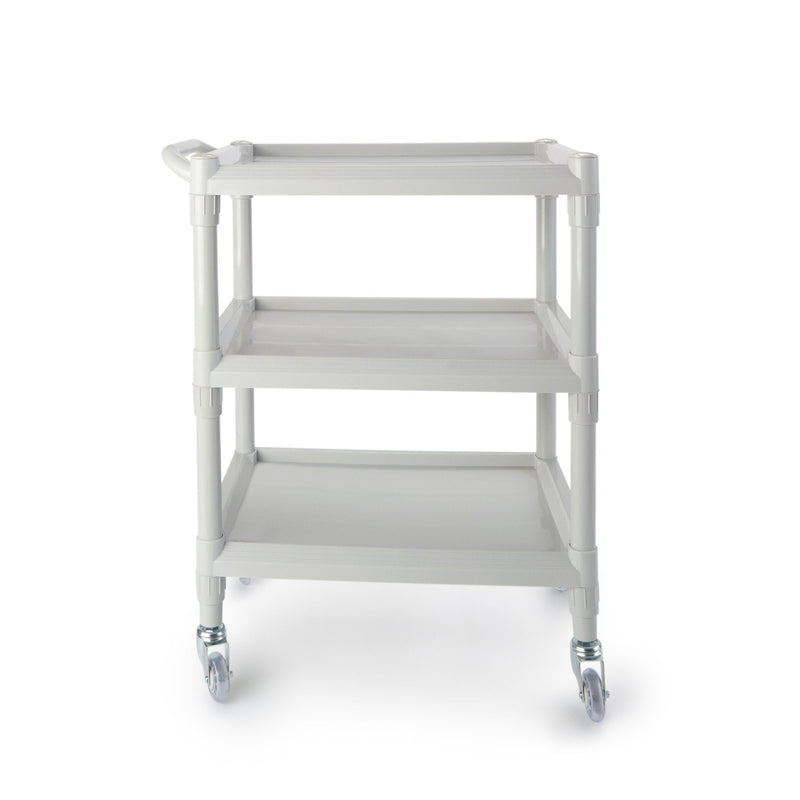 Utility Cart McKesson Plastic Frame 17-1/2 X 25-1/4 X 35 Inch Light Gray 