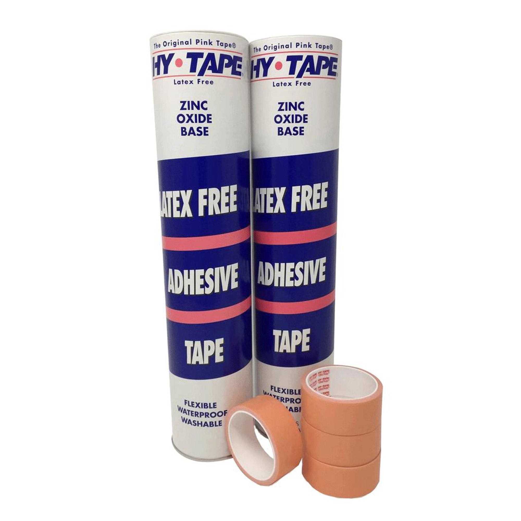 Waterproof Medical Tape Hy-Tape Pink 1/2 Inch X 5 Yard Zinc Oxide Adhesive Zinc Oxide NonSterile 