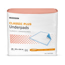 McKesson Classic Plus Light Absorbency Underpads, 23 x 24 Inch (Case of 200)