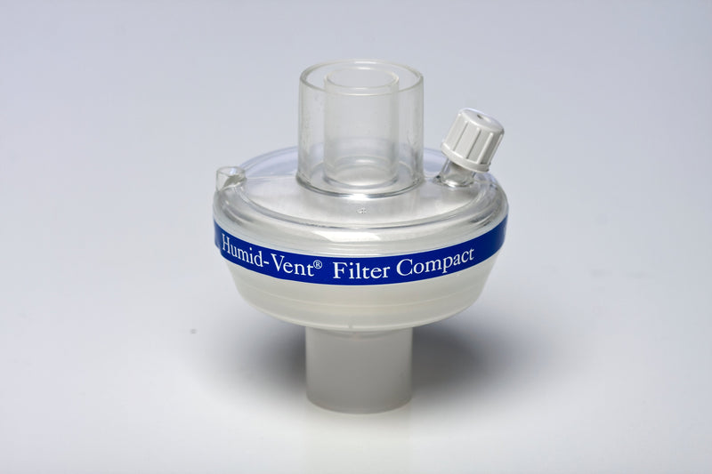 Heat and Moisture Exchanger with Filter Humid-Vent 35.57 mg H₂O/L @ VT 500 mL 1.85 cm H₂O @ 30 LPM Straight 