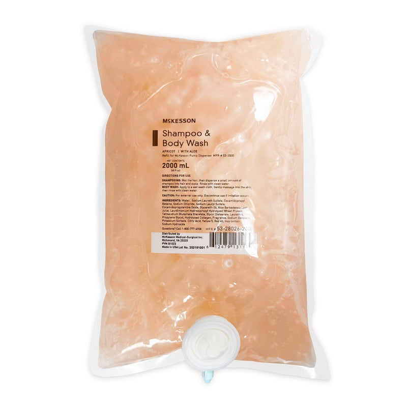 McKesson Shampoo and Body Wash, 2,000 mL Dispenser Refill Bag (Case of 4)