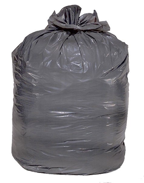 Colonial Bag Extra Heavy Duty Super Hex Trash Bag, Gray, 56 gal. (Case of 100)