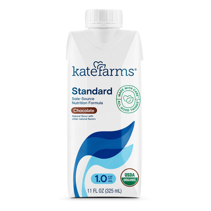 Kate Farms Standard 1.0 Chocolate Sole-Source Nutrition Formula, 11-oz. (Case of 12)