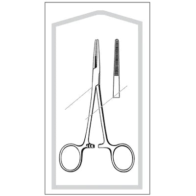 Sklar Sterile Kelly Hemostatic Forceps (TAA Compliant) - 5-1/2", Straight, Disposable, CS 25 - 96-2561taa