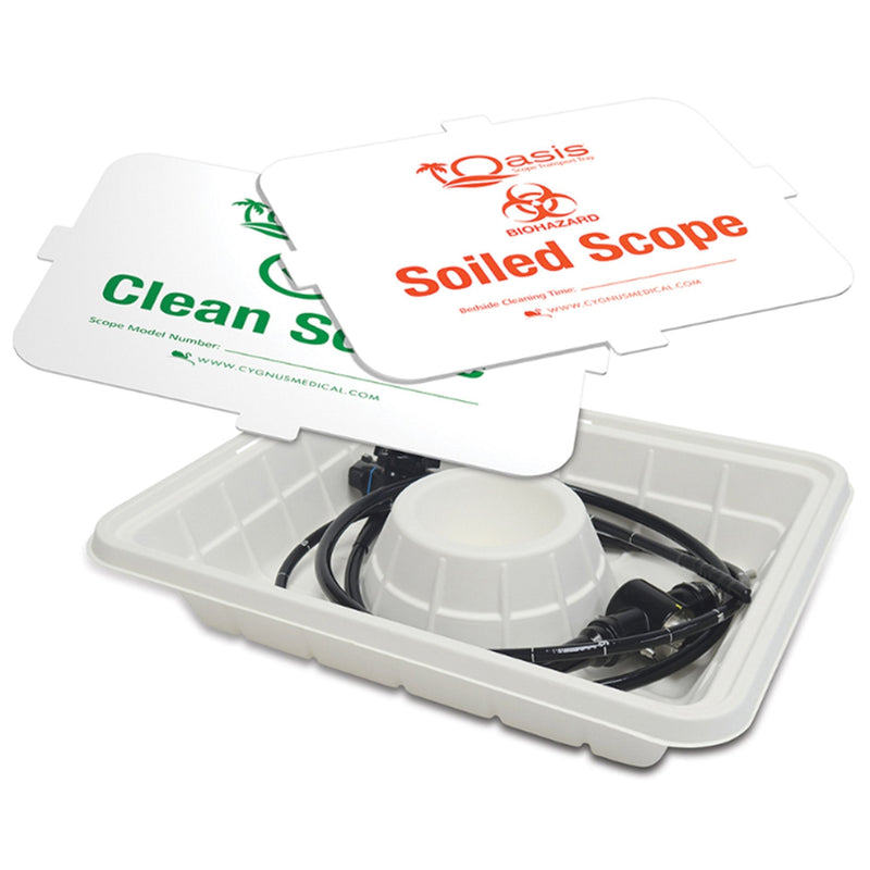 Aspen Surgical Products Scope Transport Tray with Lid Oasis Biodegradable Plant-Based Material 16-1/2 X 20-1/2 Inch (30/CS)