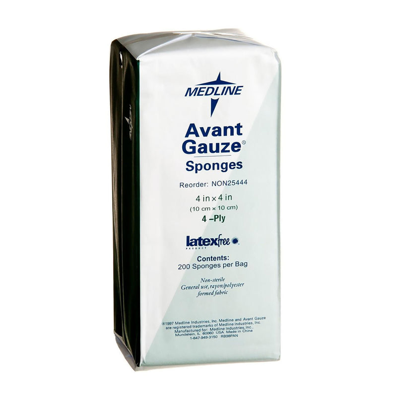 Avant Gauze Nonwoven Sponge, 4 x 4 Inch, 4-Ply (Case of 2000)