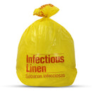 BAG LINEN YEL 31X41 1.0MILINF LINEN PRINT 250/CS