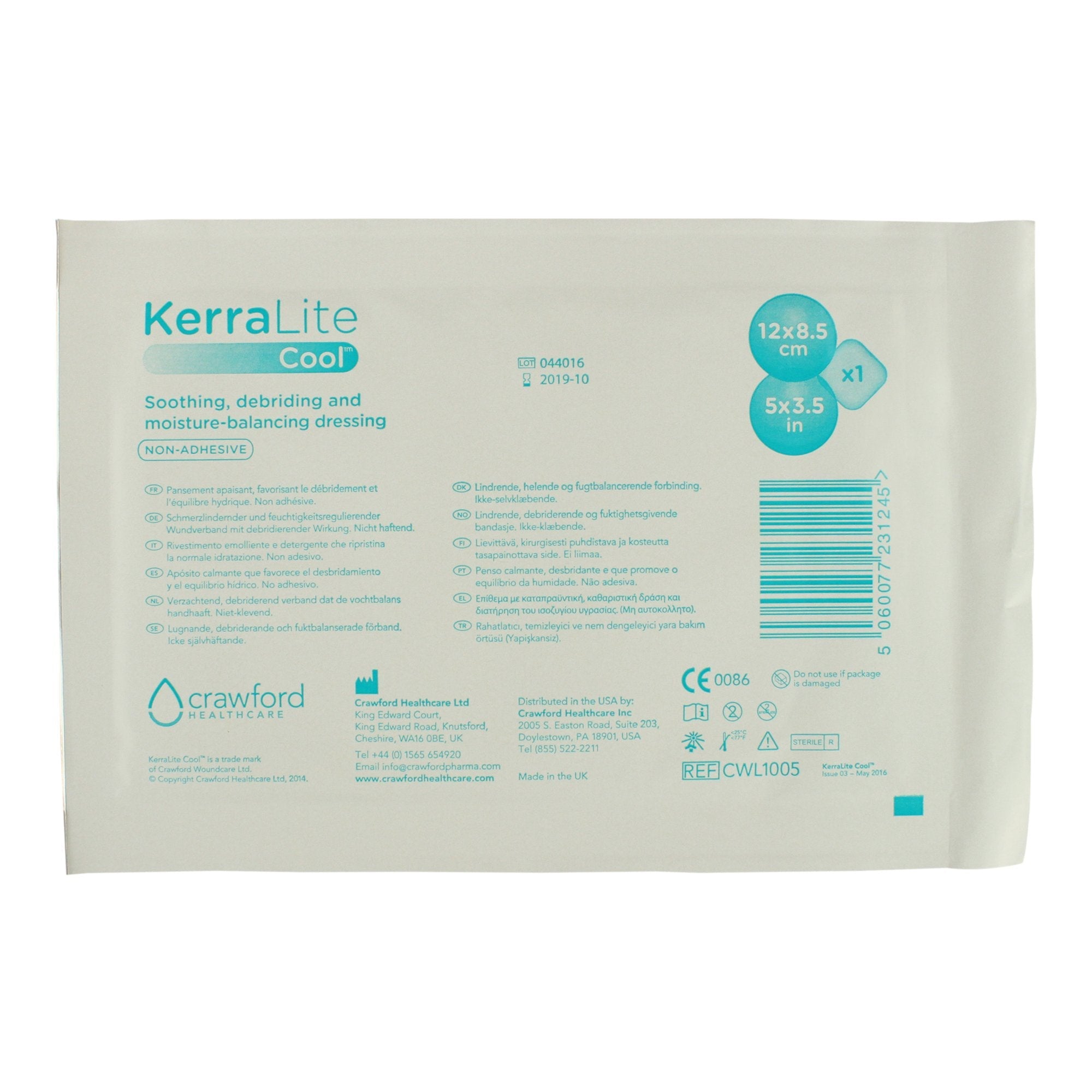 Solventum Corporation KerraLite Cool Hydrogel Dressing, 6 x 6 Inch (160/CS) 