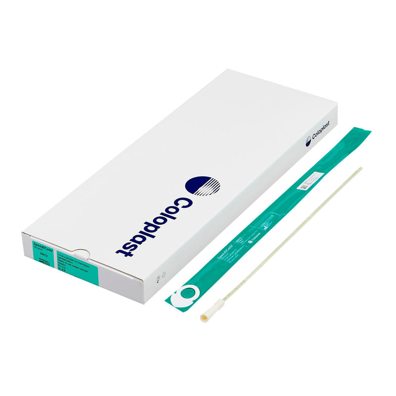 Urethral Catheter SpeediCath Straight Tip Hydrophilic Coated Polyurethane 12 Fr. 14 Inch Length (Box of 30)