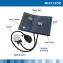 McKesson Brand Aneroid Sphygmomanometer with Cuff, 2-Tube, Pocket-Size, Handheld (Case of 20)
