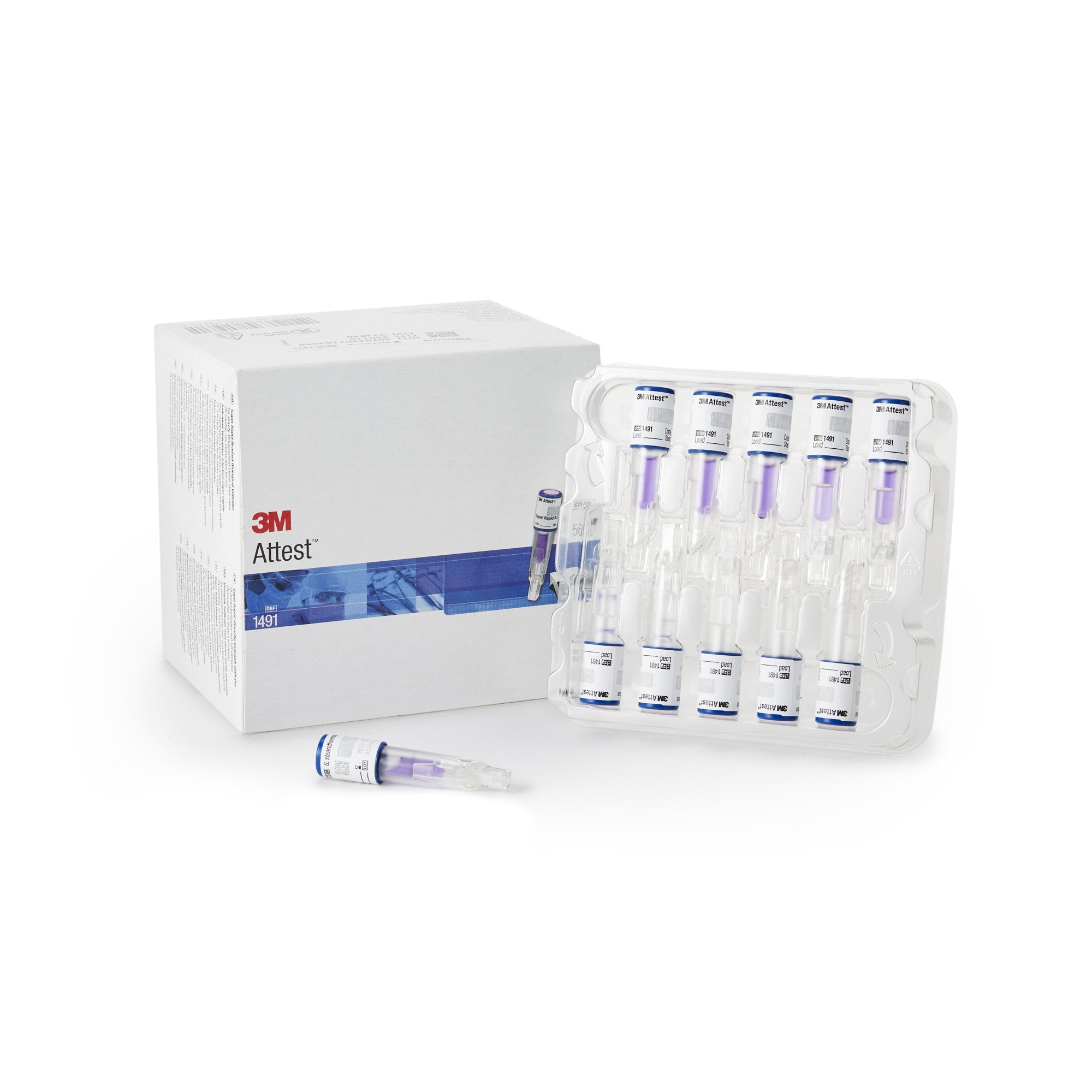 Solventum Corporation 3M Attest Rapid Readout Sterilization Biological Indicator Vial (200/CS) 